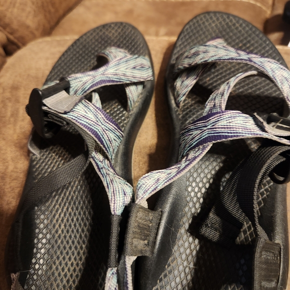 Chaco Women's Sandals - Black and Multicolor Straps - Picture 1 of 3